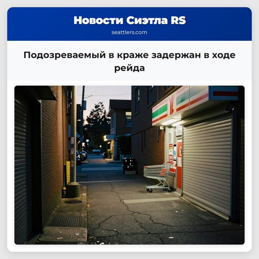 Подозреваемый в краже задержан в ходе рейда