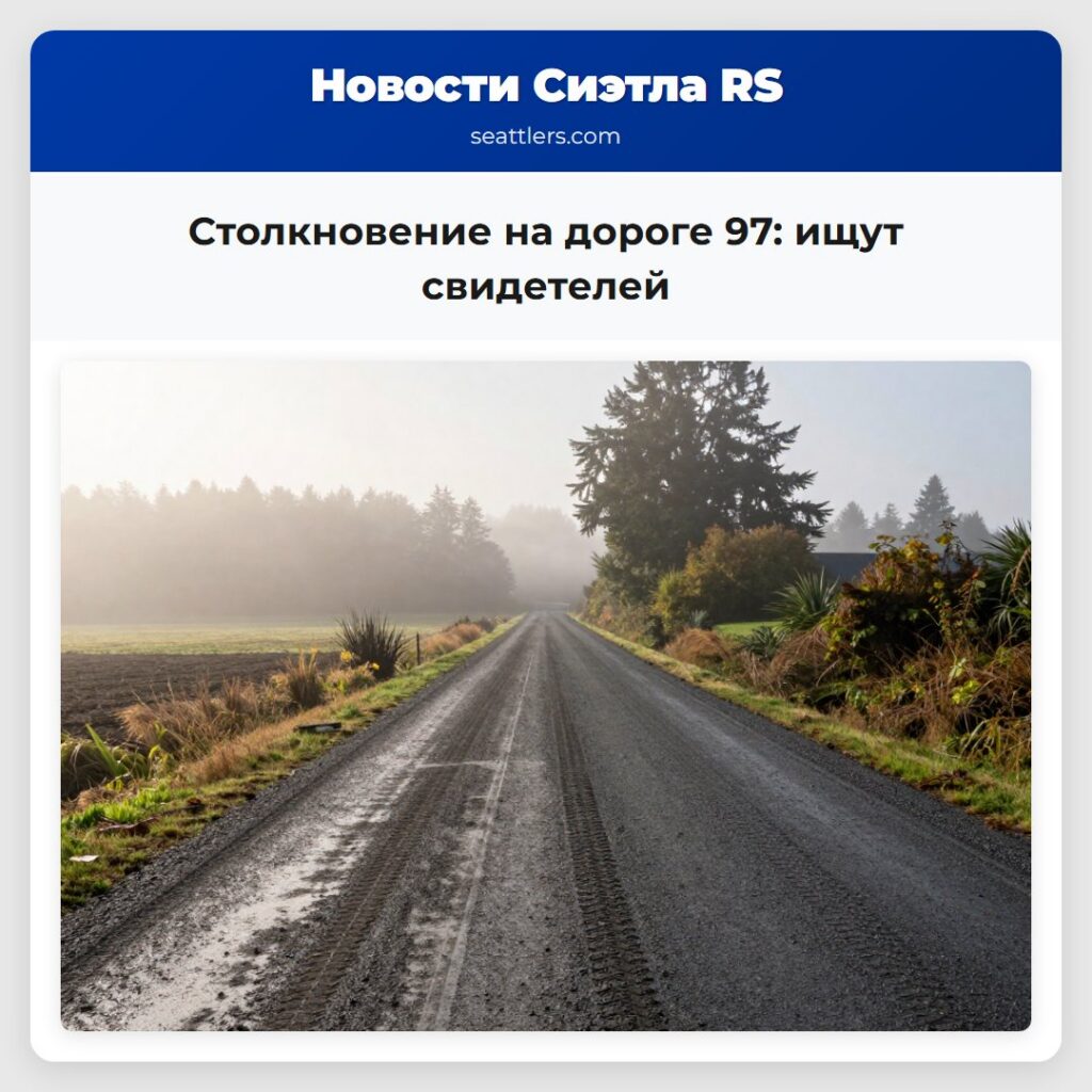 Столкновение на дороге 97: ищут свидетелей