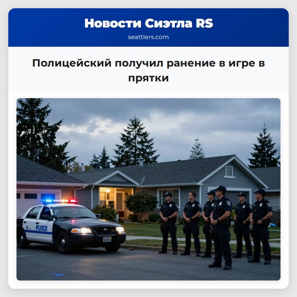 Полицейский получил ранение в игре в прятки