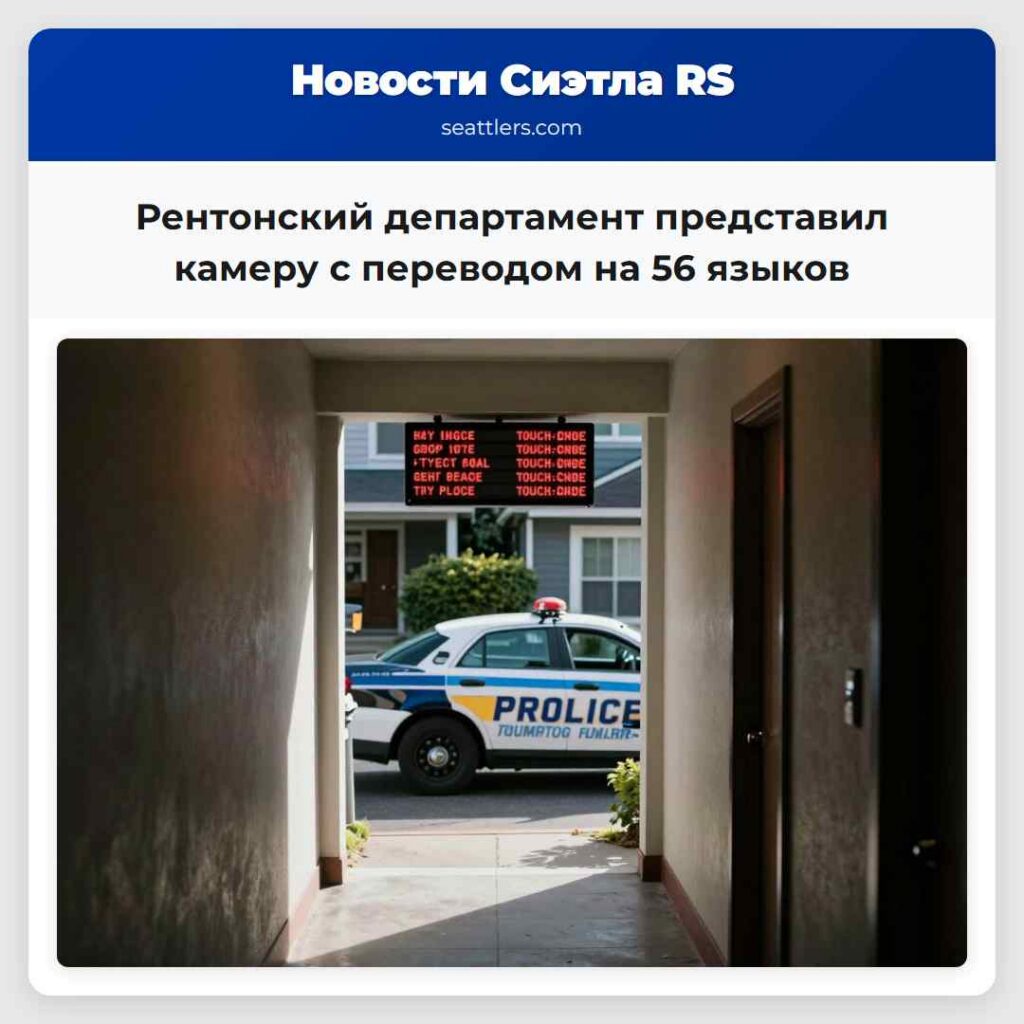 Рентонский департамент представил камеру с