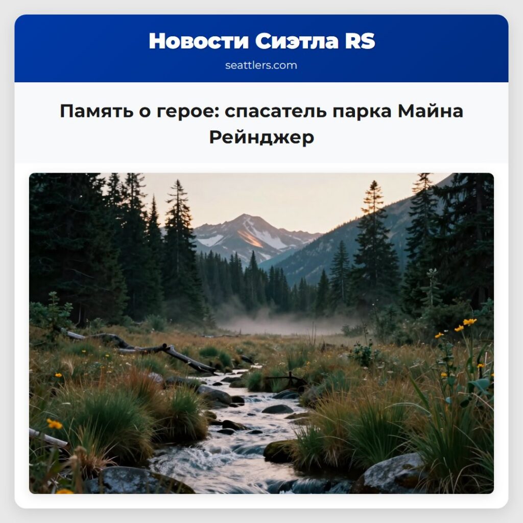 Память о герое: спасатель парка Майна Рейнджер