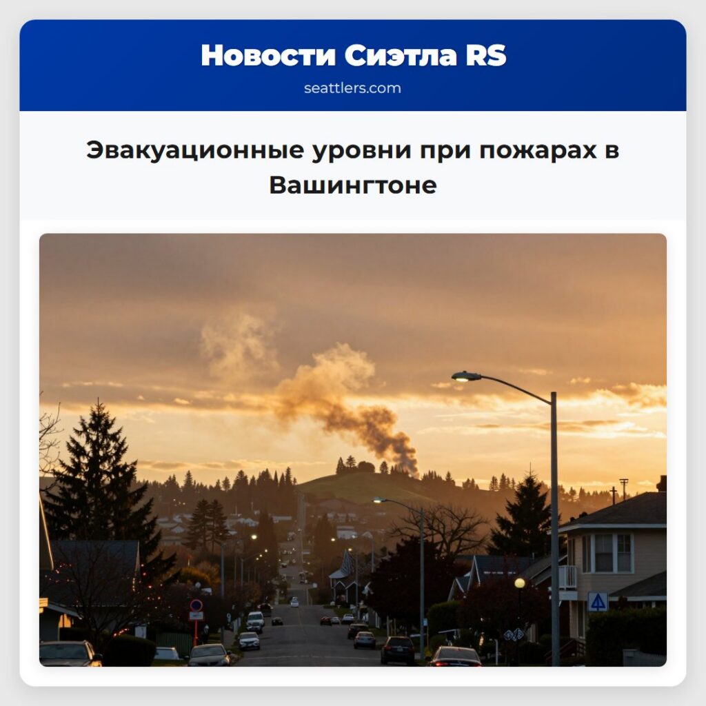 Эвакуационные уровни при пожарах в Вашингтоне