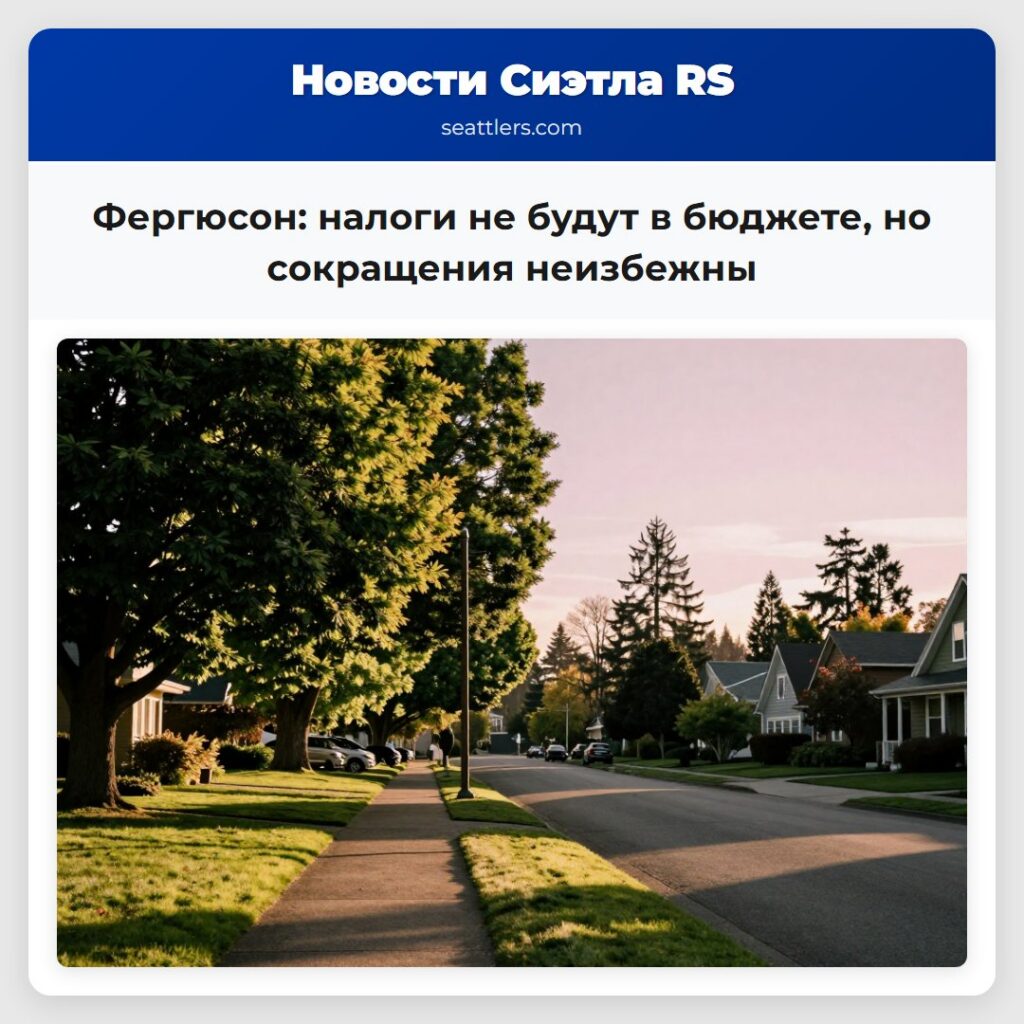 Фергюсон: налоги не будут в бюджете, но