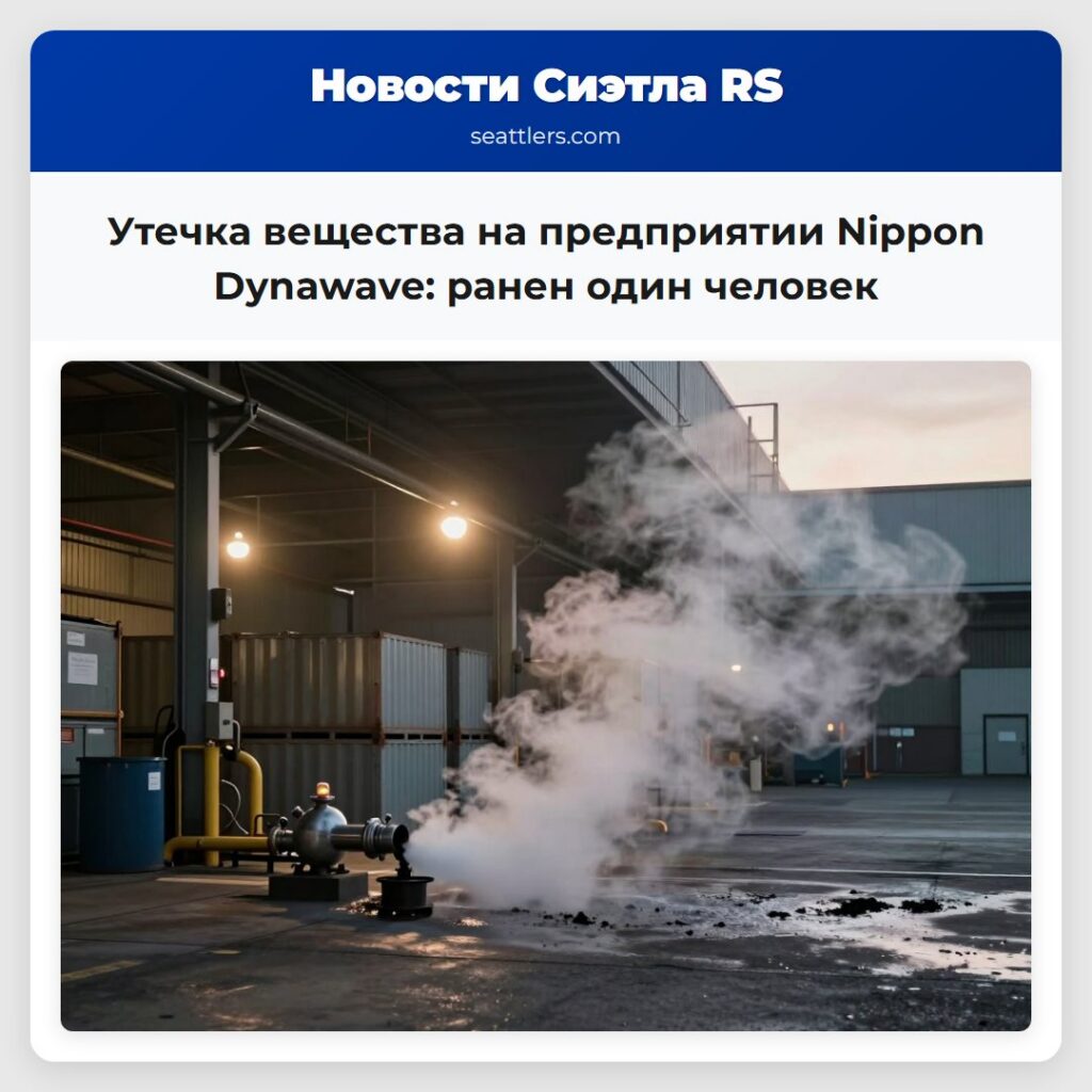 Утечка вещества на предприятии Nippon Dynawave: