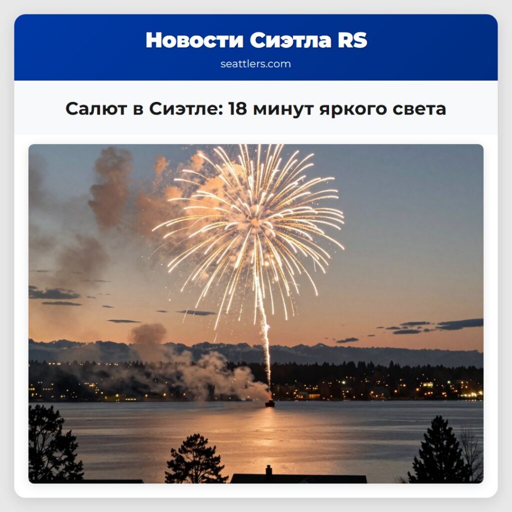 Салют в Сиэтле: 18 минут яркого света