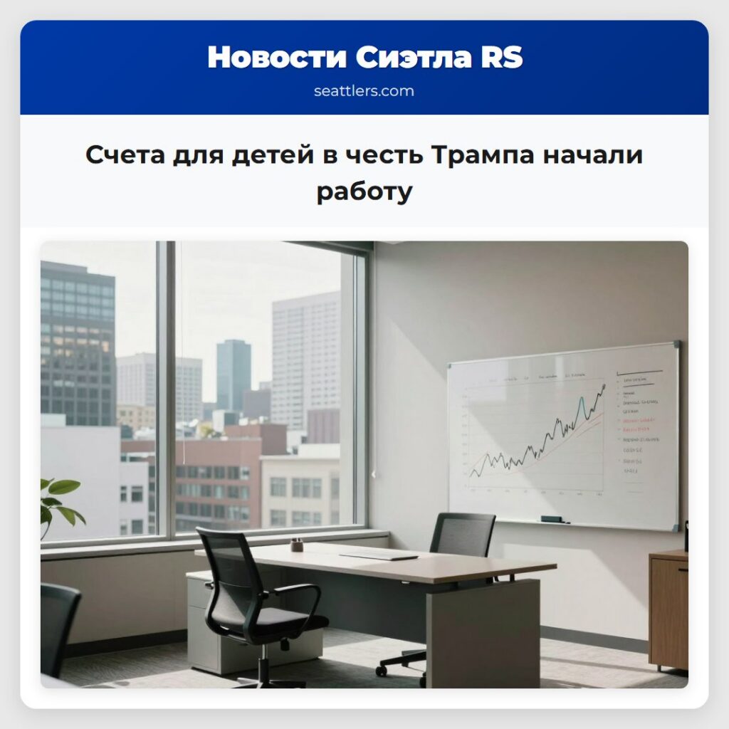 Счета для детей в честь Трампа начали работу