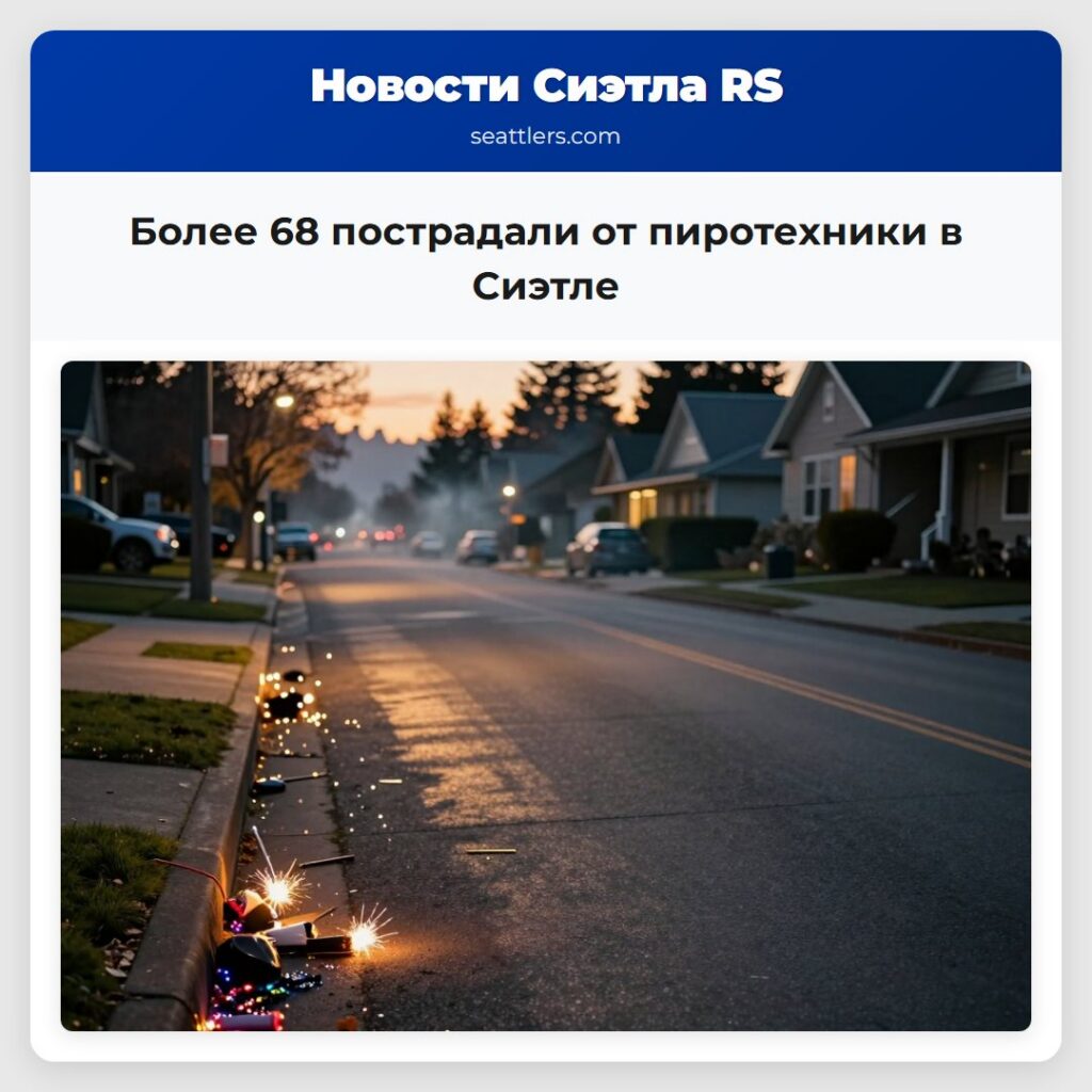 Более 68 пострадали от пиротехники в Сиэтле