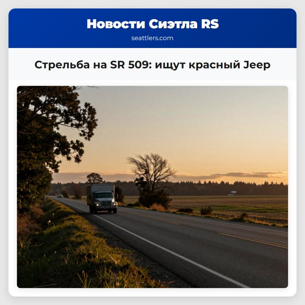 Стрельба на SR 509: ищут красный Jeep