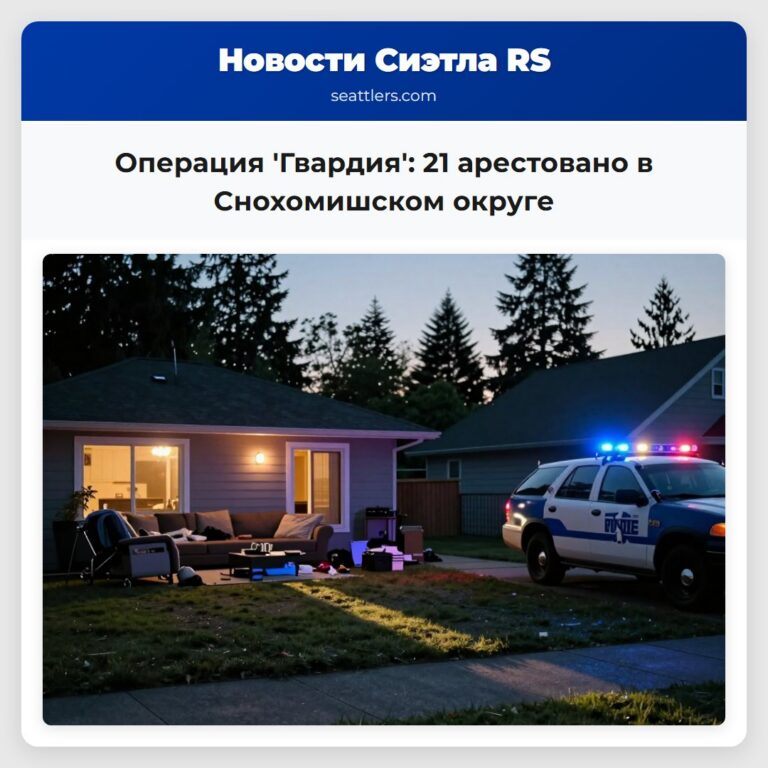Операция Гвардия 21 арестовано в Снохомишском округе