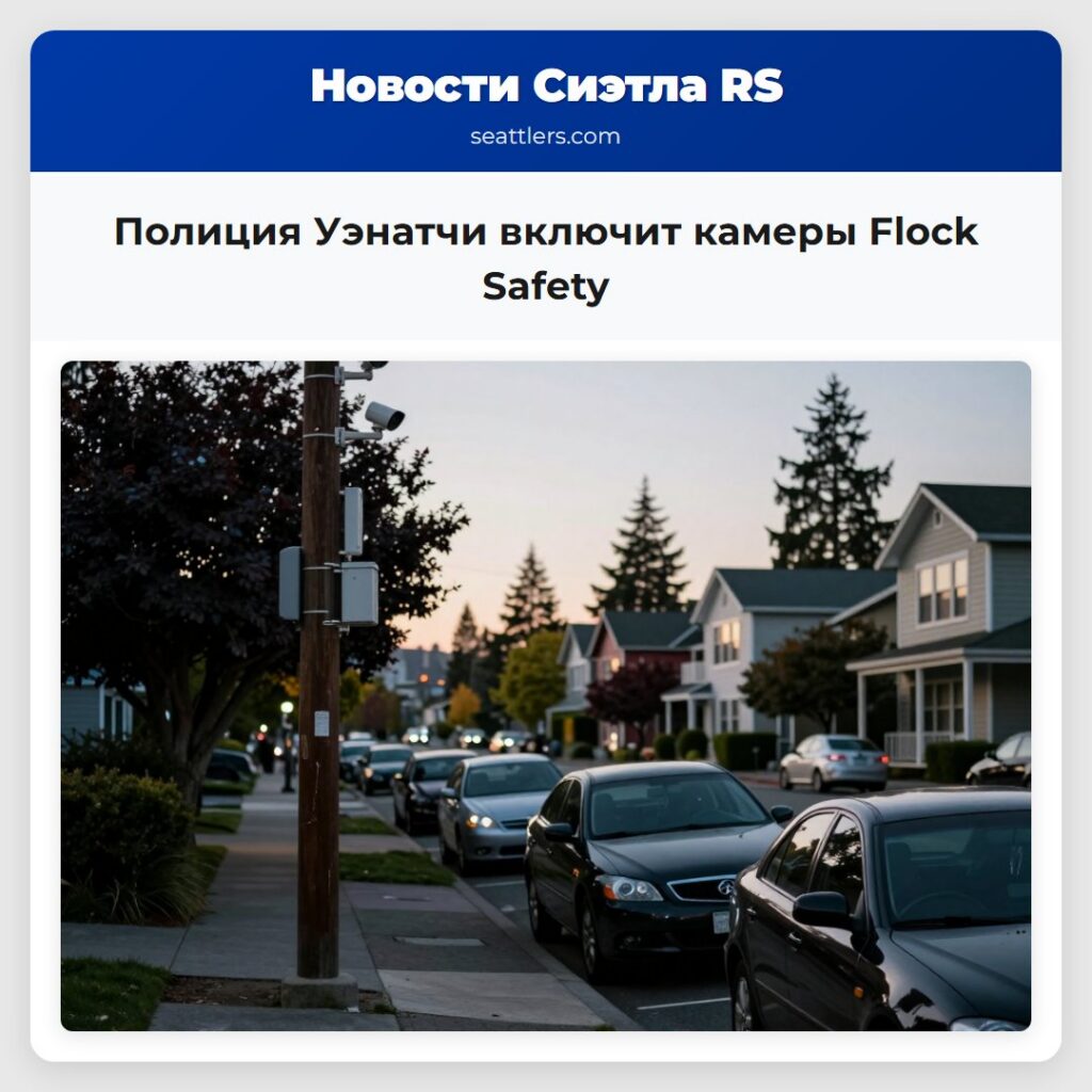 Полиция Уэнатчи включит камеры Flock Safety