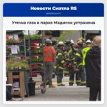 Утечка газа в парке Мадисон устранена