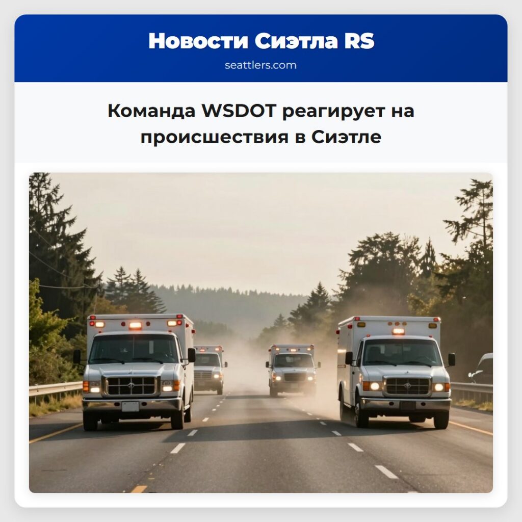 Команда WSDOT реагирует на происшествия в Сиэтле