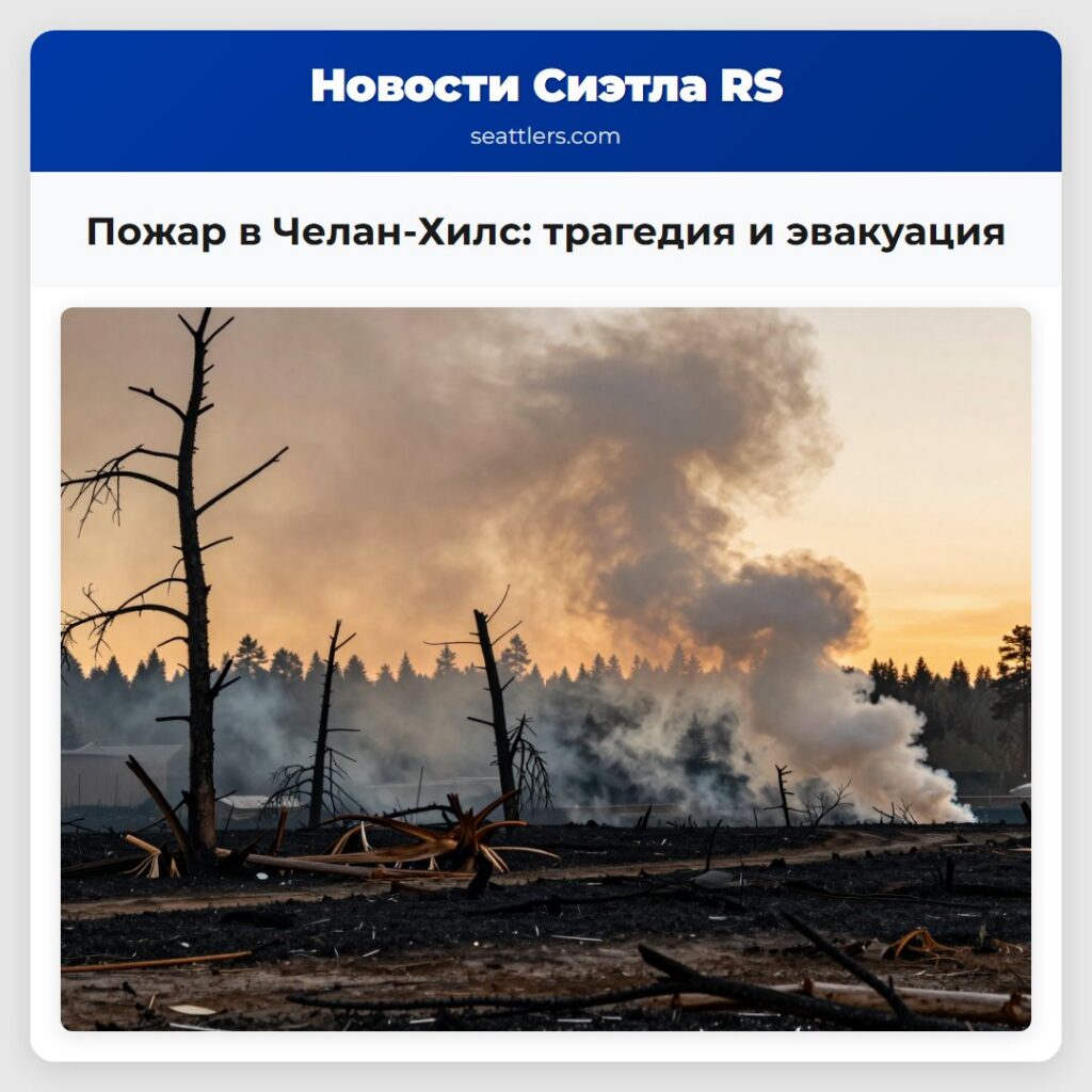 Пожар в Челан-Хилс: трагедия и эвакуация
