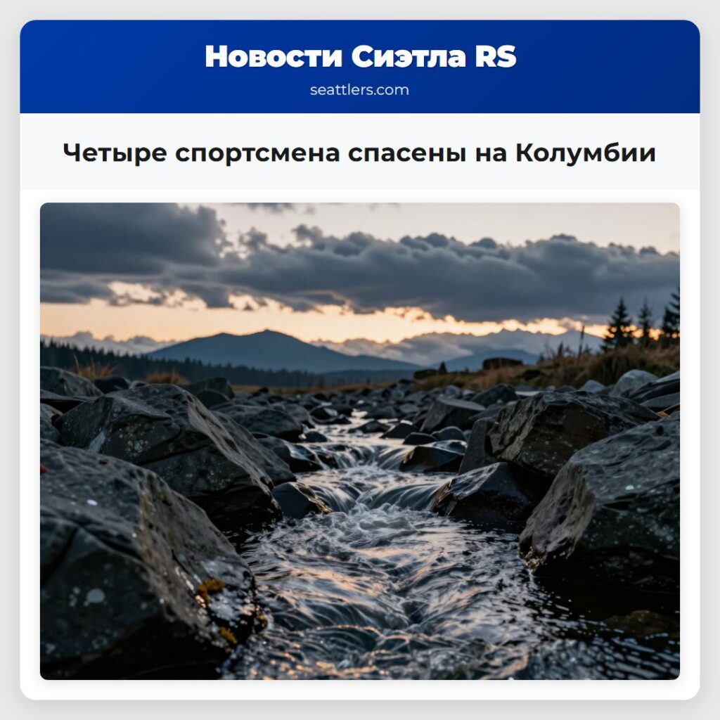 Четыре спортсмена спасены на Колумбии