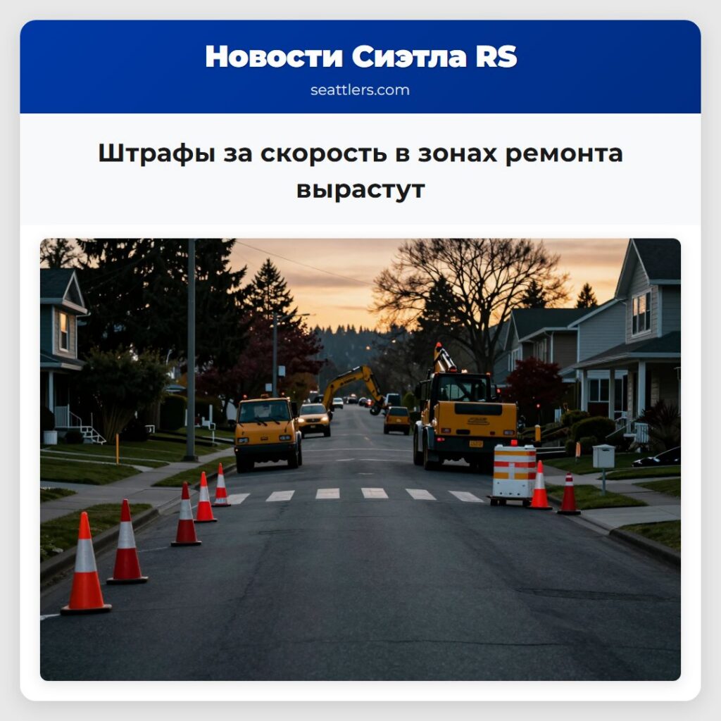 Штрафы за скорость в зонах ремонта вырастут