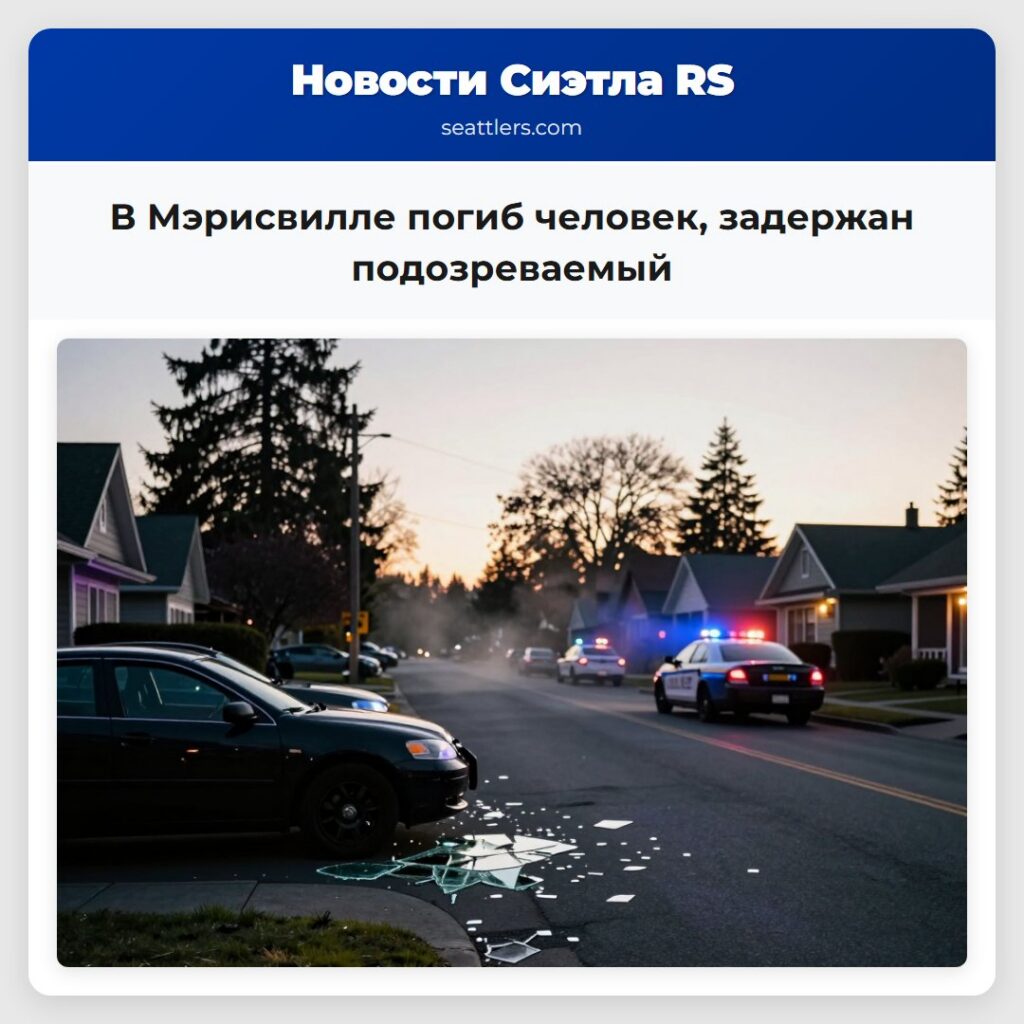 В Мэрисвилле погиб человек, задержан подозреваемый