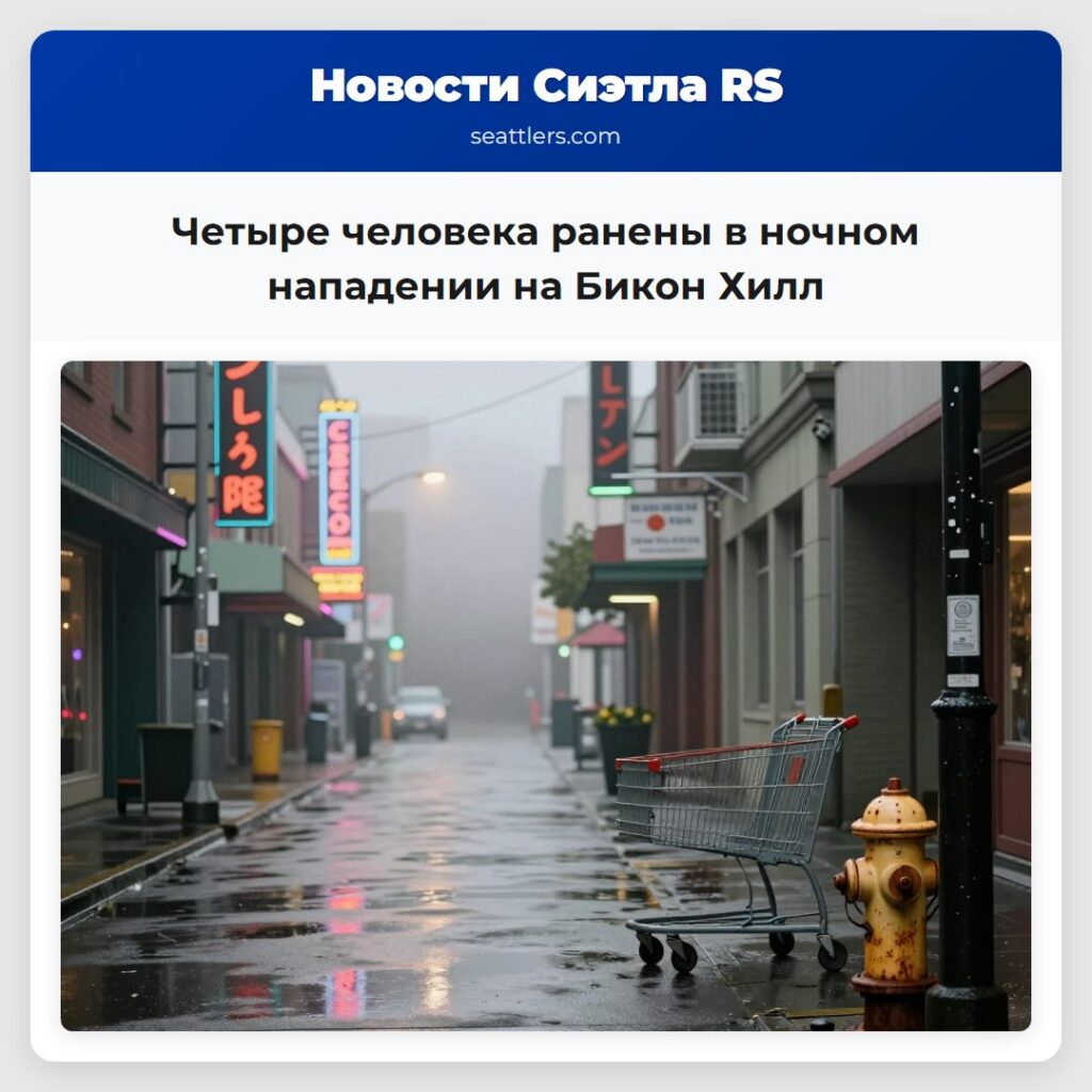 Четыре человека ранены в ночном нападении на