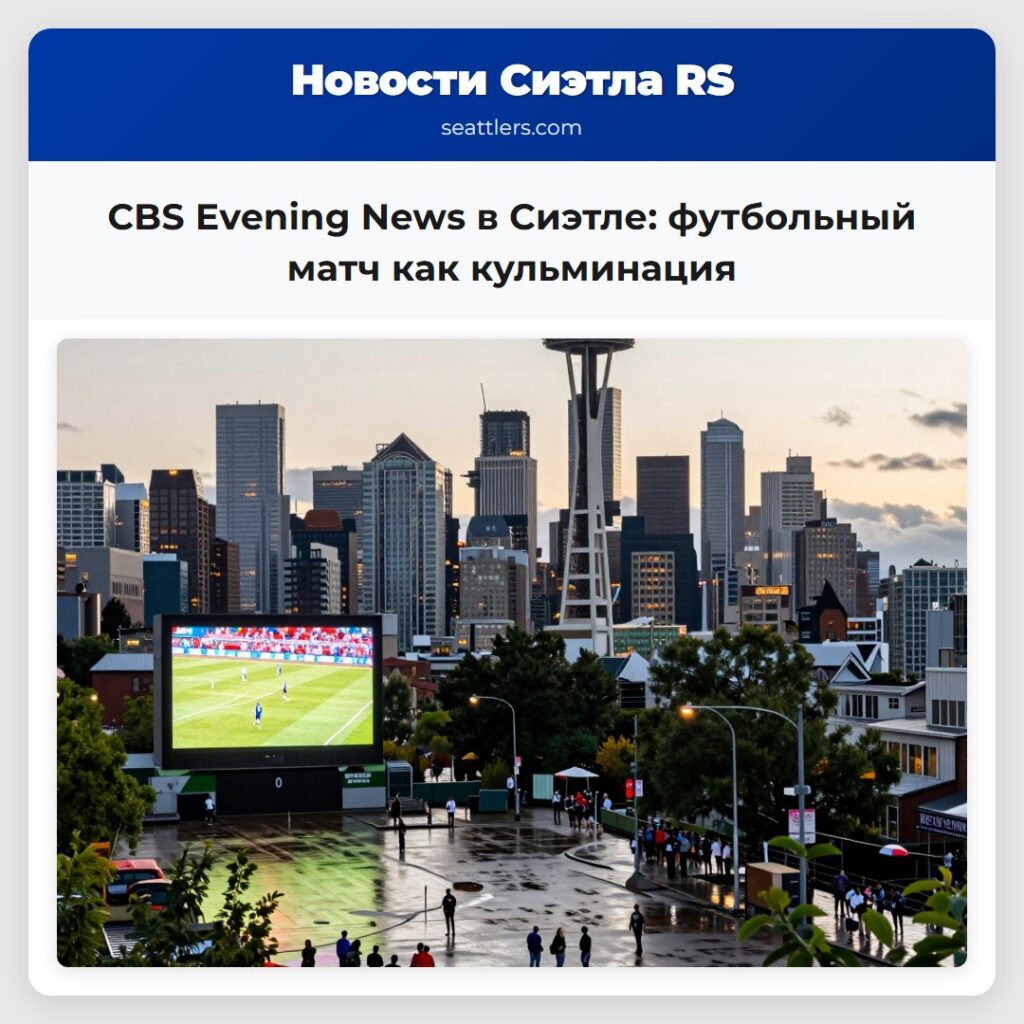CBS Evening News в Сиэтле: футбольный матч как