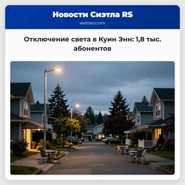 Отключение света в Куин Энн 18 тыс. абонентов