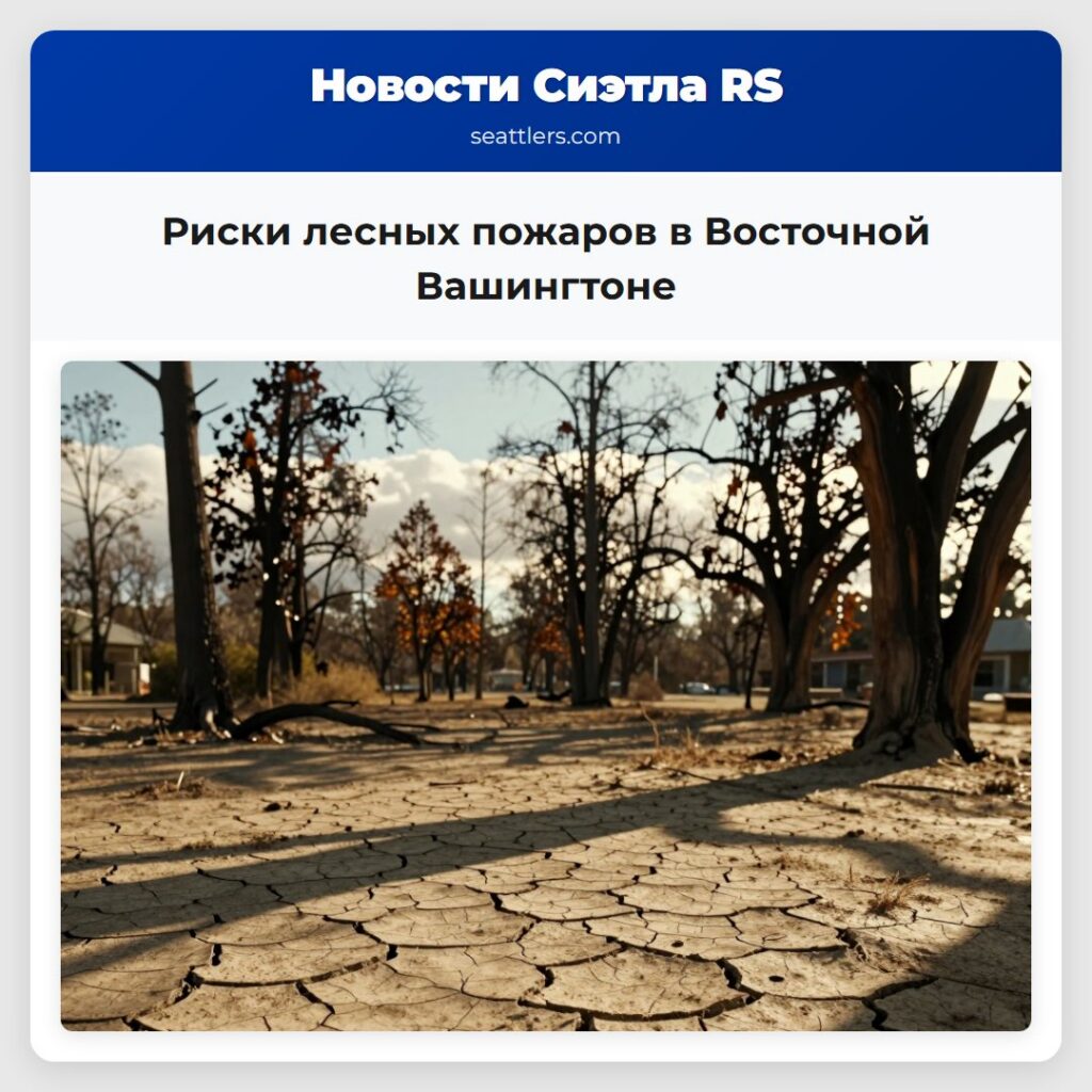 Риски лесных пожаров в Восточной Вашингтоне