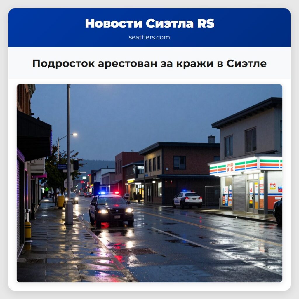 Подросток арестован за кражи в Сиэтле