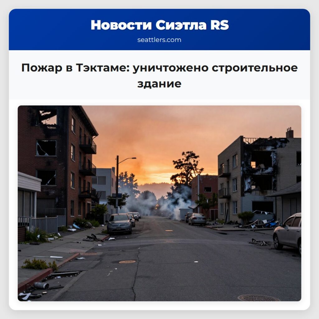 Пожар в Тэктаме: уничтожено строительное здание