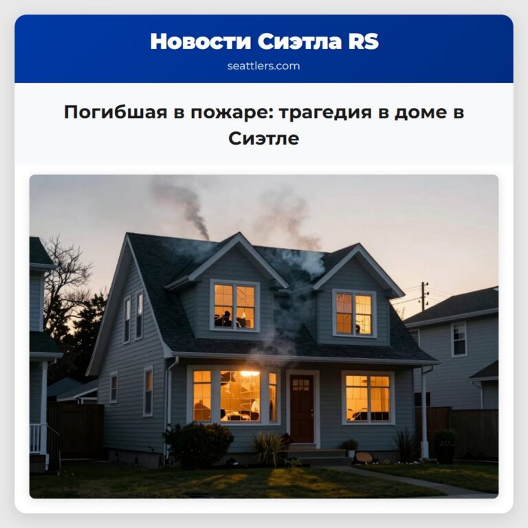 Погибшая в пожаре трагедия в доме в Сиэтле
