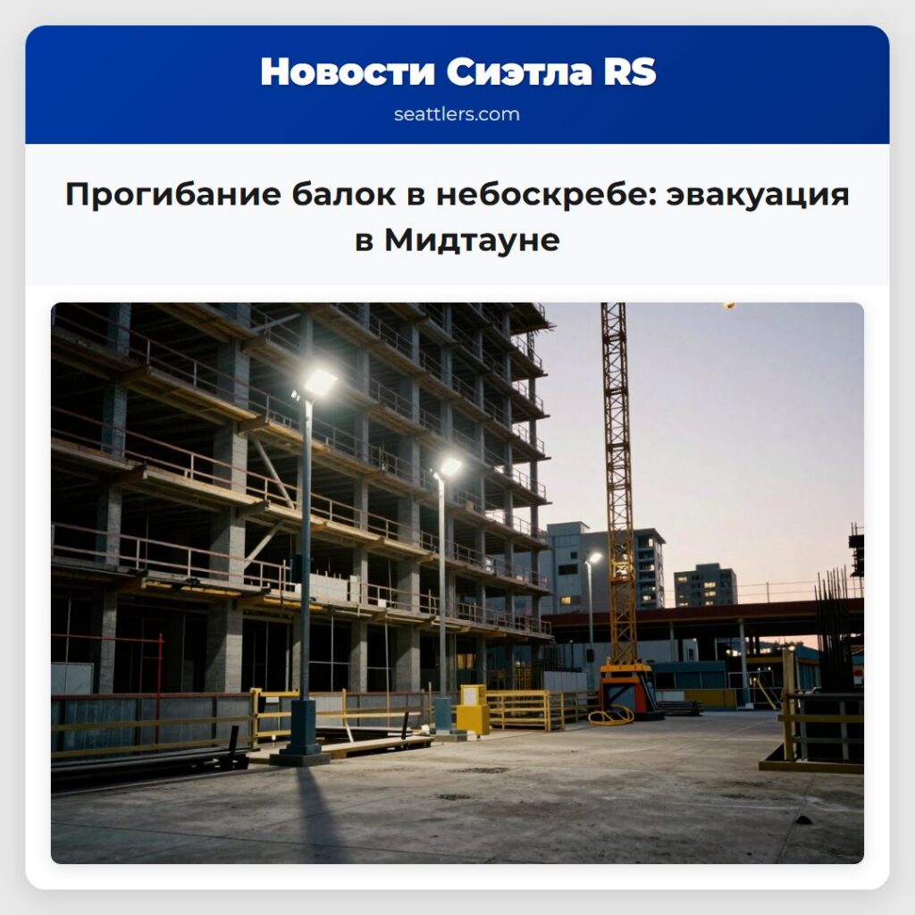 Прогибание балок в небоскребе: эвакуация в