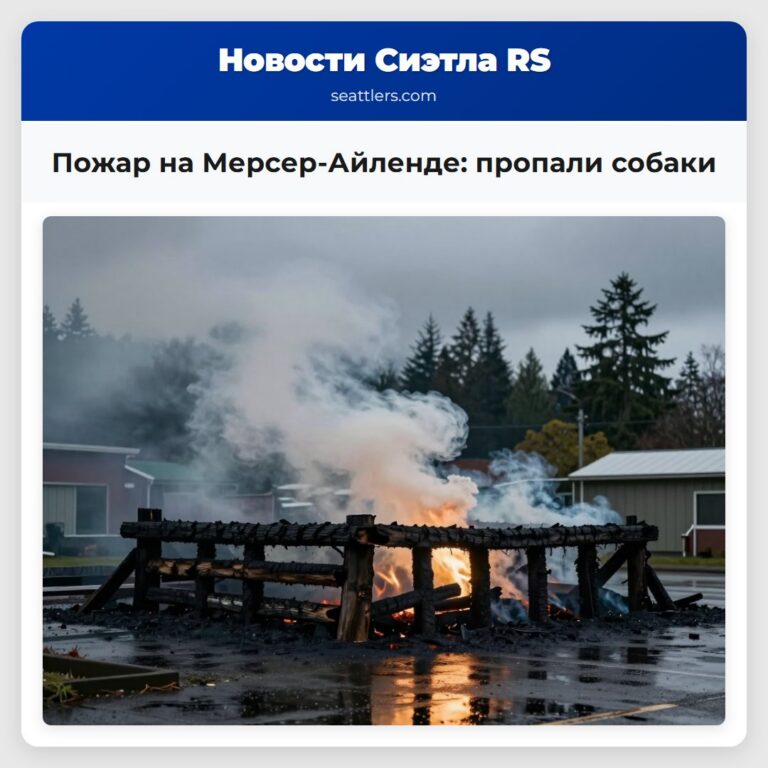 Пожар на Мерсер-Айленде пропали собаки