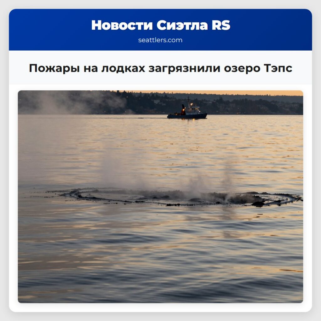 Пожары на лодках загрязнили озеро Тэпс