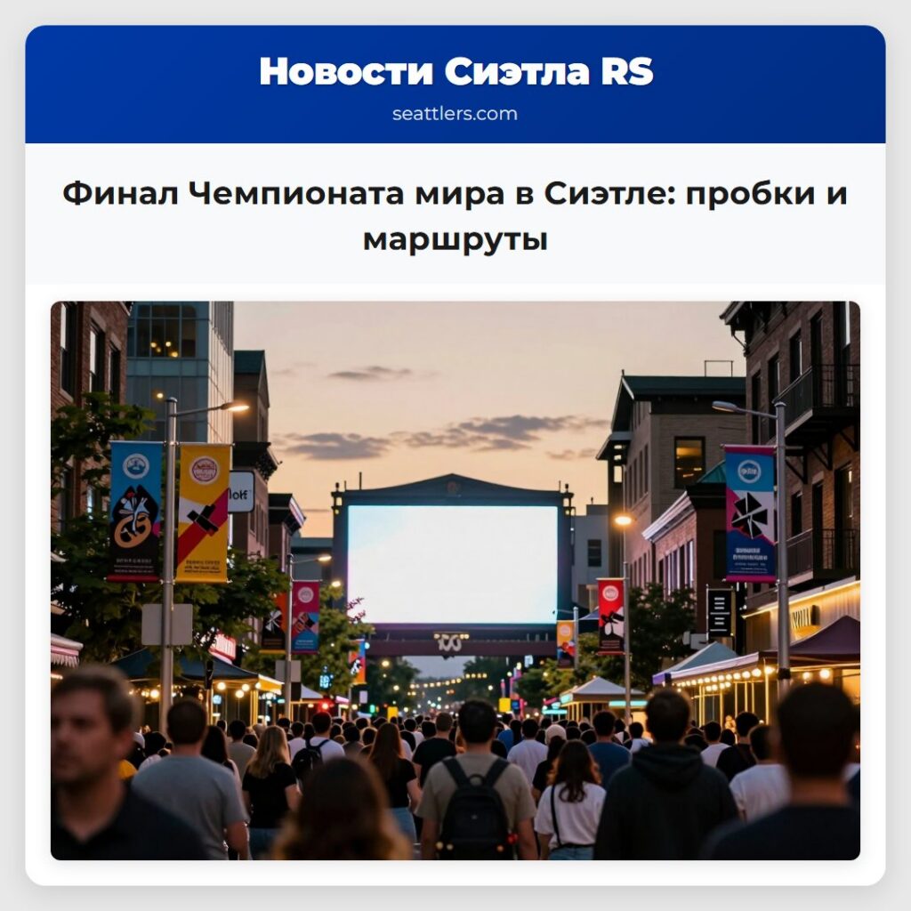 Финал Чемпионата мира в Сиэтле: пробки и маршруты