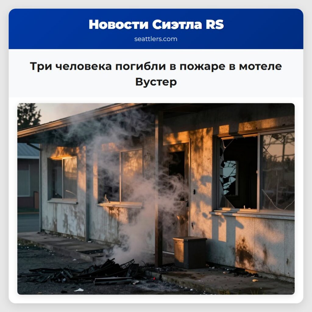Три человека погибли в пожаре в мотеле Вустер