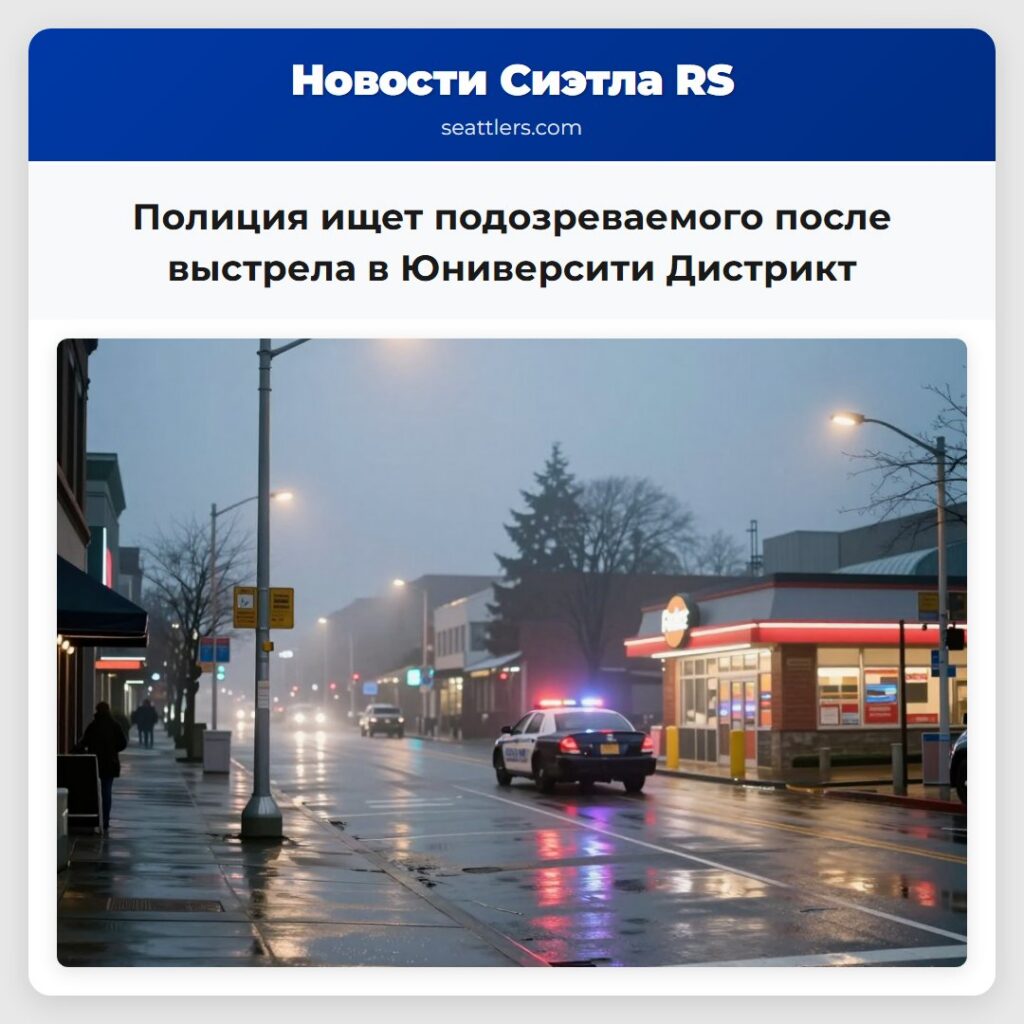 Полиция ищет подозреваемого после выстрела в