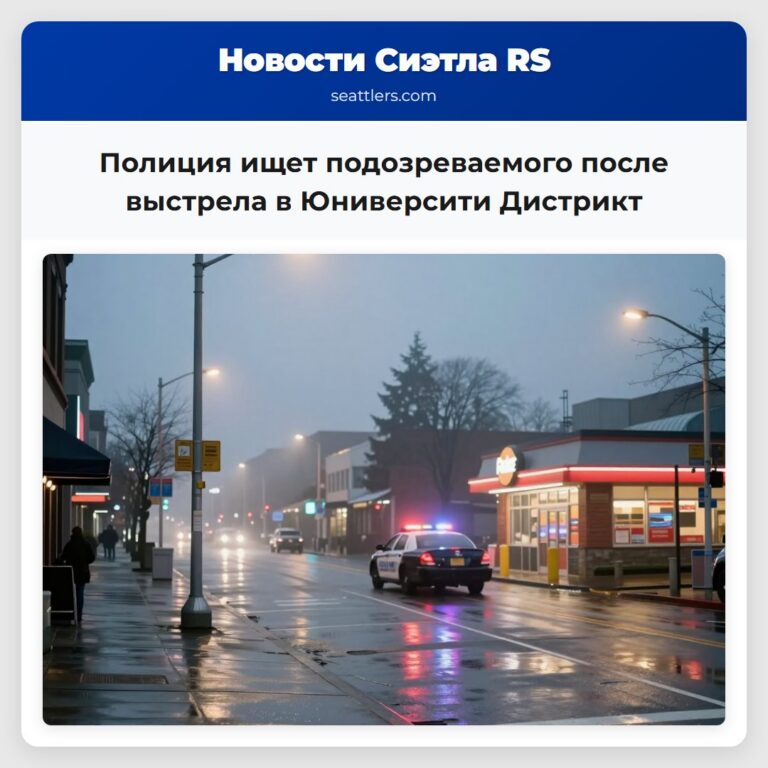 Полиция ищет подозреваемого после выстрела в Юниверсити Дистрикт