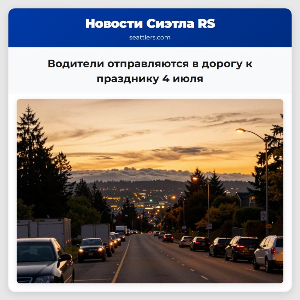 Водители отправляются в дорогу к празднику 4 июля