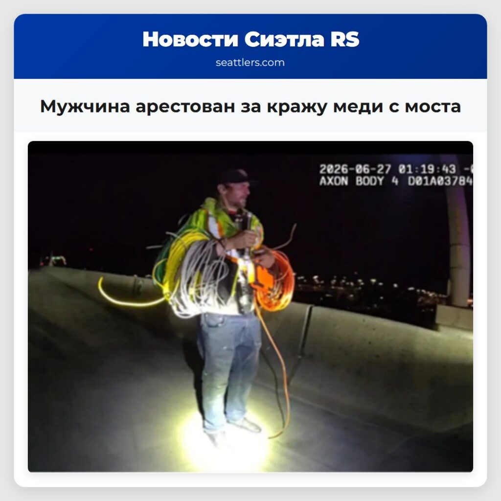 Мужчина арестован за кражу меди с моста