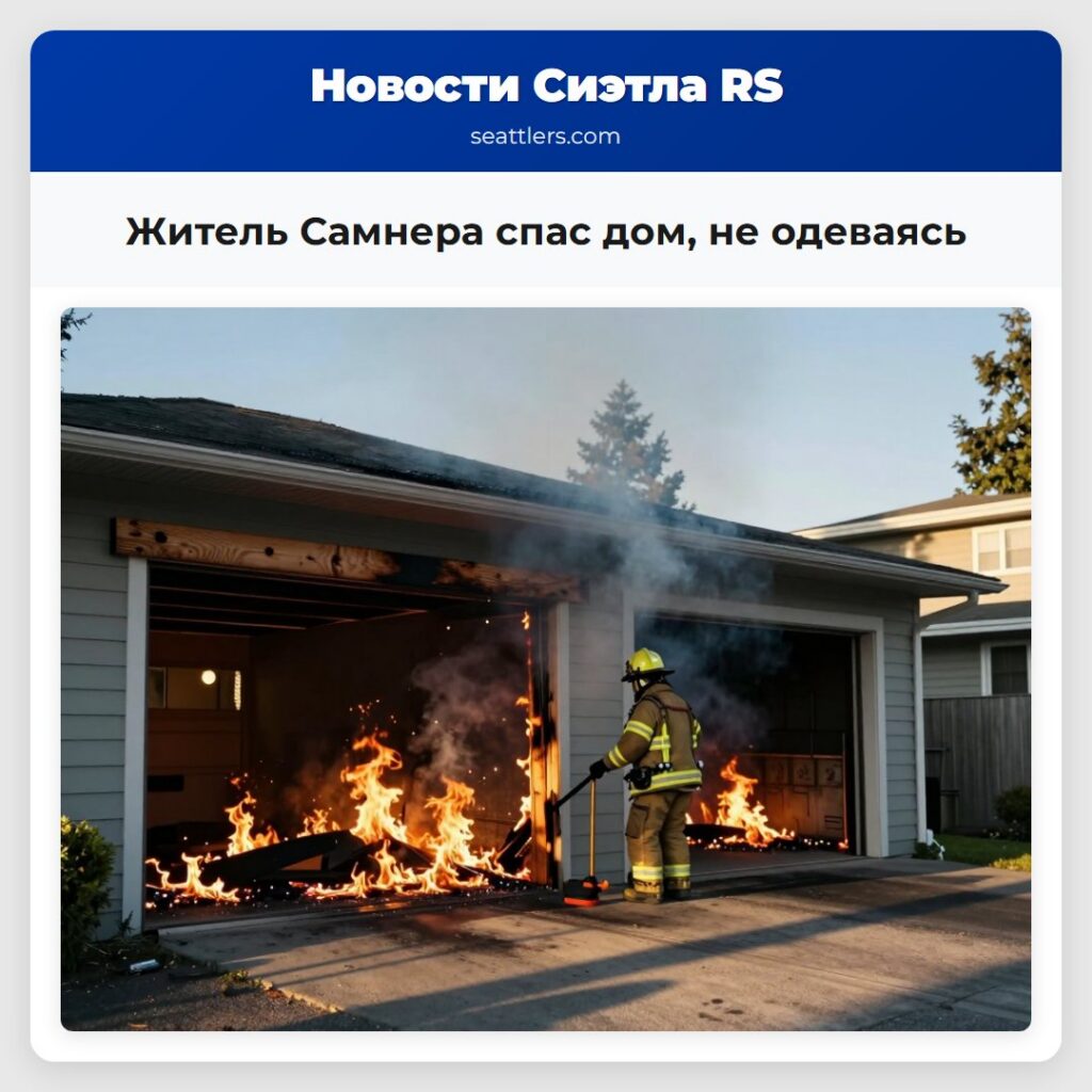 Житель Самнера спас дом, не одеваясь