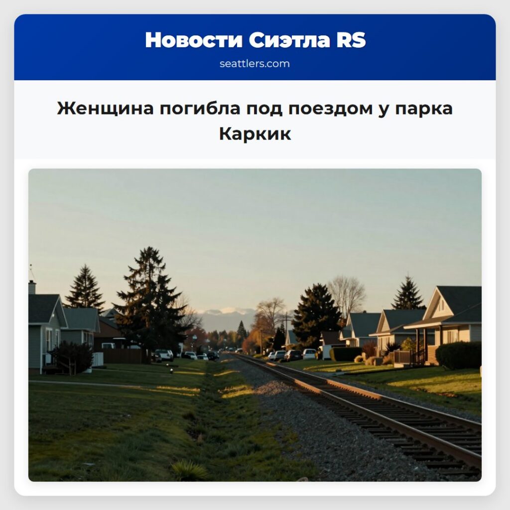 Женщина погибла под поездом у парка Каркик