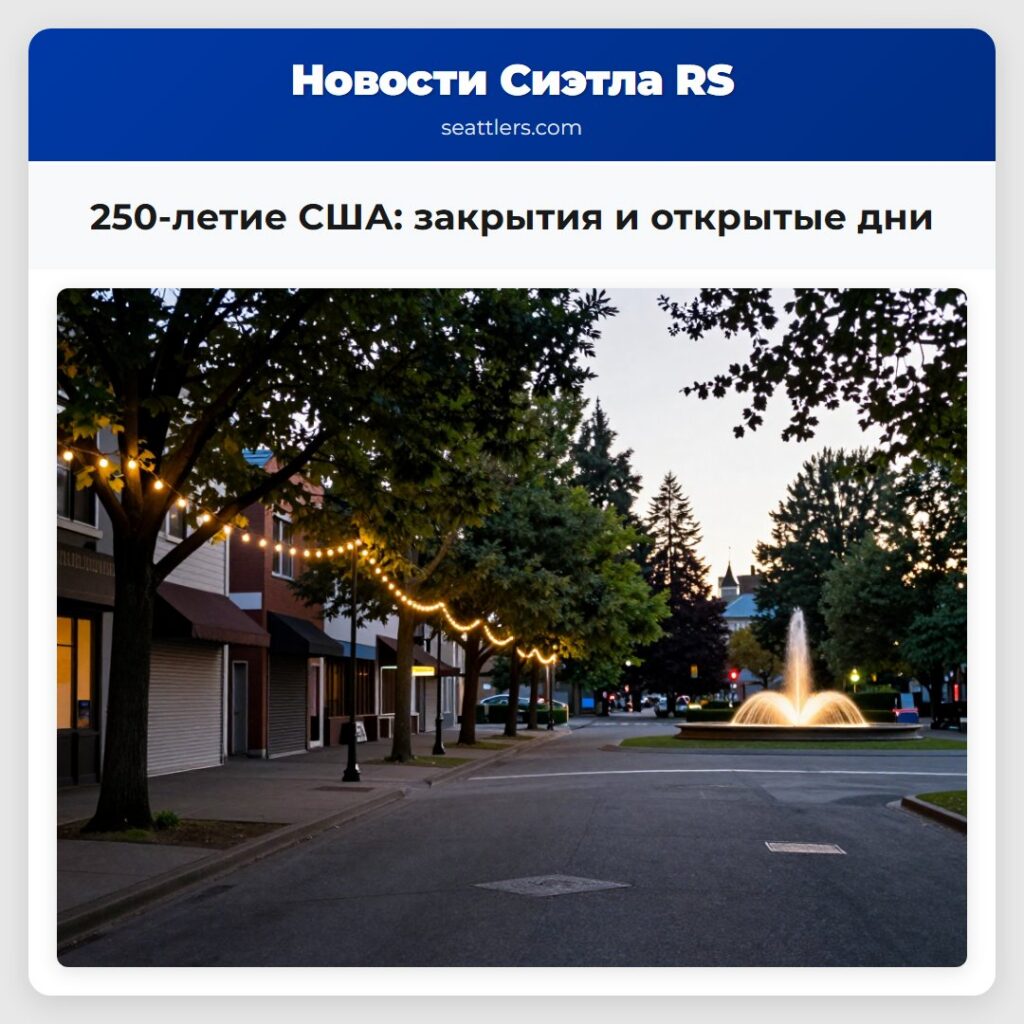 250-летие США: закрытия и открытые дни